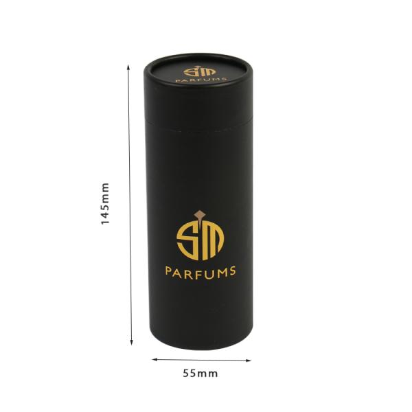 Eco Friendly Cardboard Paper Round Tube Essential Oils Cylinder Gift Box Packaging