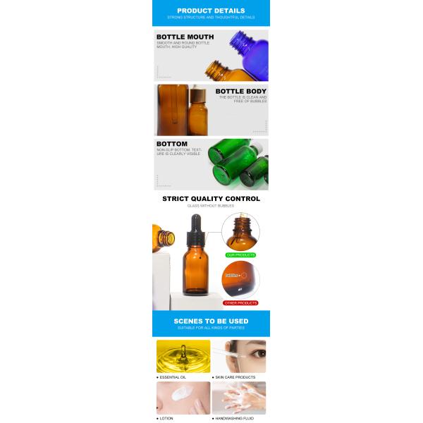Custom Label Tincture 5ml Amber Glass Dropper Bottles Bulk With Plastic Dropper Cap