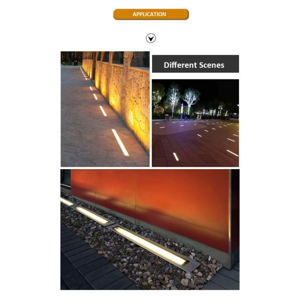 24W DC 24V LED Underground Light Waterproof Buried Recessed Deck Floor Lighting