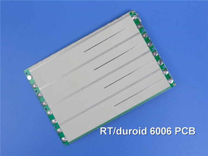 50mil RT duroid 6006 High Frequency PCB with Black Silkscreen and Immersion Gold