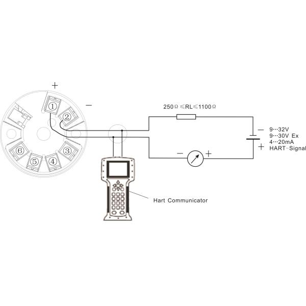 Rtd High Accuracy Temperature Transmitter 4-20mA Hart PT100 ISO9001 2015 Certification