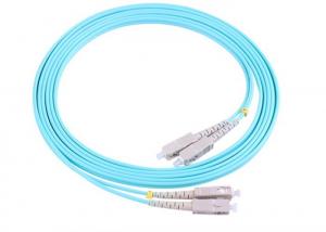 China FTTX Applications SC SC Fiber Patch Cord , Duplex OM3 Single Mode Cable on sale