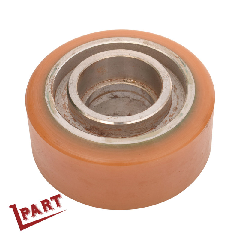 China Forklift Polyurethane Industrial Wheels Pu Coated Wheels OD 125mm on sale