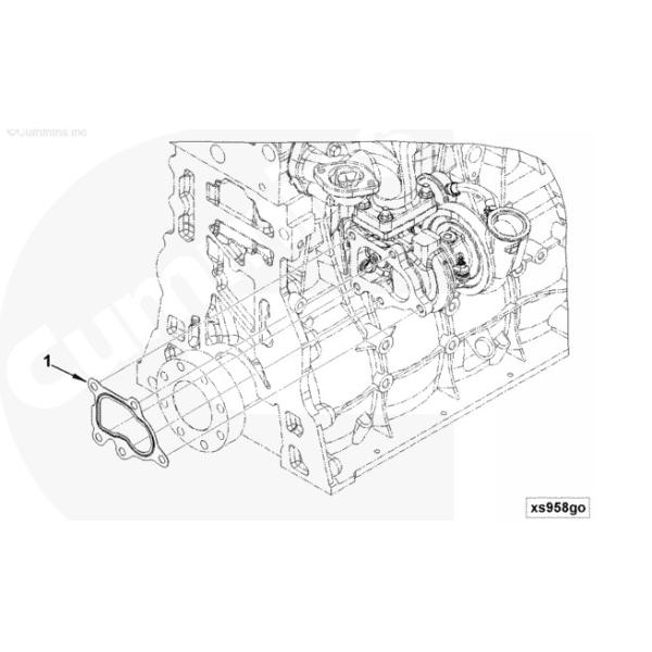 Cummins Diesel Engine Parts Cummins ISF Exh out Connection Gasket 5255538