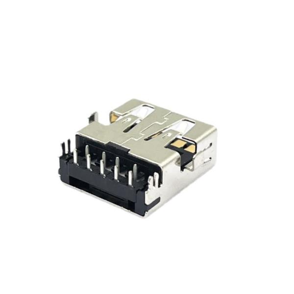PA9T Black Female STD 9 Pins USB Socket Connector USB3.1 A 1.8 AMP