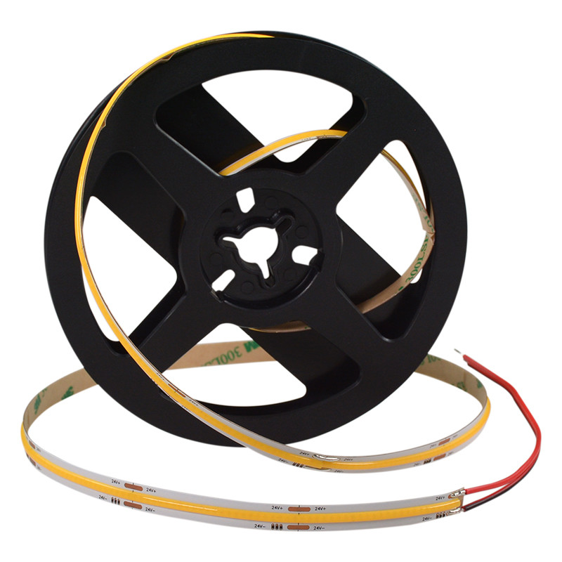 flexible cob led strip light no spot warm white cold white 12w CRI 85 12v 24v fpcb cob strip