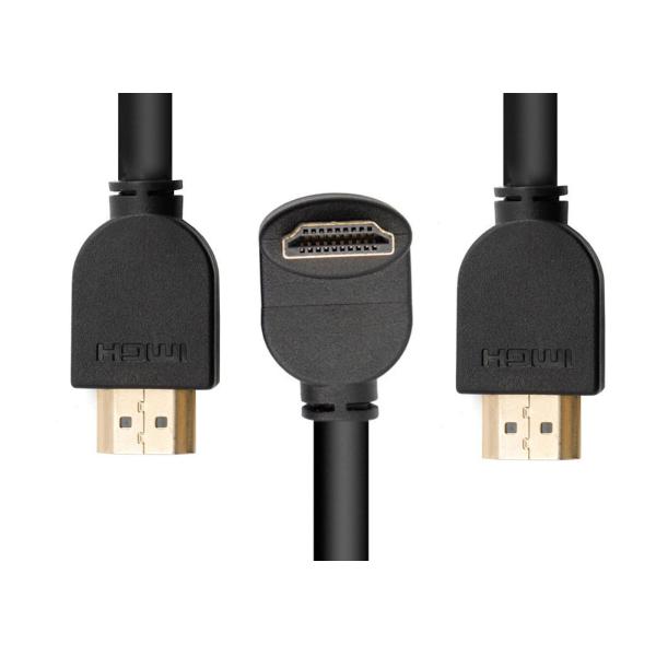 1500mm Right Angle HDMI Overmolded Cable Assemblies