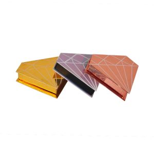 Buy cheap Irregular Shape Cardboard Eyelash Box With CMYK Printing Custom Logo product