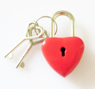 Buy cheap Red Heart Shaped diary Lock for Stationery product