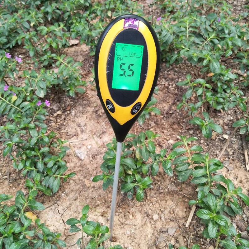 4-in-1 Sensor Meter for Soil Moisture Temperature PH Sunlight Compact and Lightweight