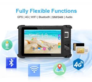 China Industry Rugged 4G 2GBRAM 16GB ROM 8inch IP65 Android 7.0 NFC Tablet with Biometric Fingerprint Scanner Price on sale