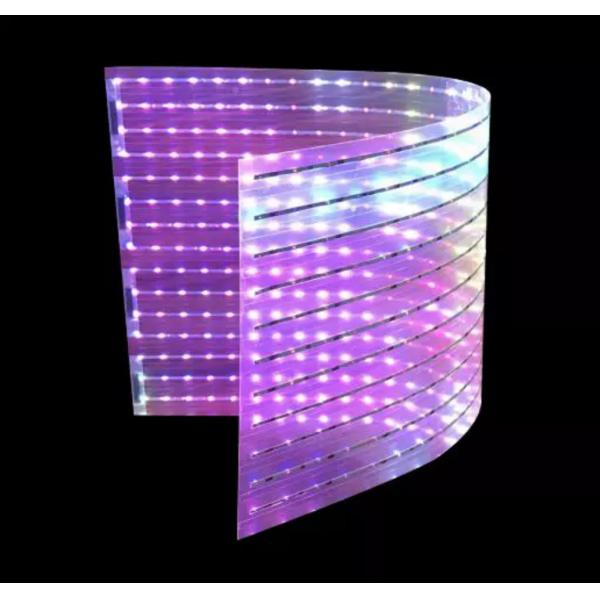 Transparent LED Mesh P10mm Film Type Self Adhesive LED Mesh Screen Outdoor