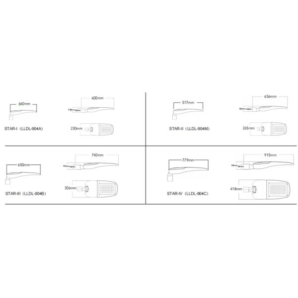 T5 35 Watt 130LM/W 4550 Lumens 277V Outside Street Lights