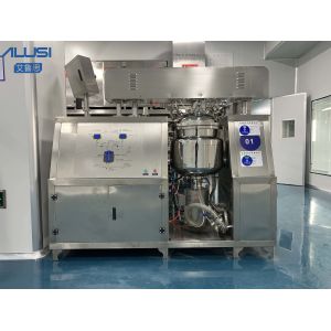 Buy cheap 500L Hydraulic Lifting Vacuum Emulsifying Mixer Homogenizing Pharmaceutical Machine product