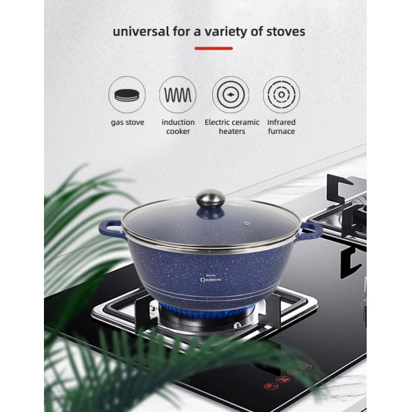 Wholesale Top Seller Multifunction 23pcs Red Cooking Pot Set Non Stick Ollas Non-Stick Aluminum Cookware Sets