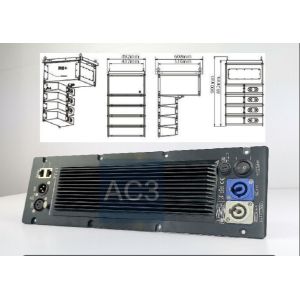 Black AC3 Active Line Array Speaker Power Amplifier Module