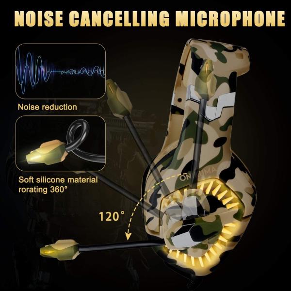 ONIKUMA K2 Camo Gaming Headphones