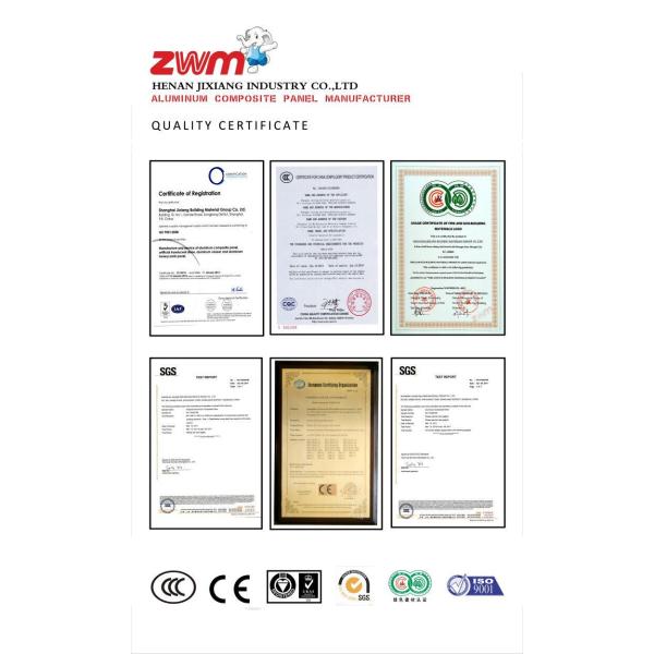 B1 A2 fire rated aCP For Exterior Facade Curtain Wall Crowning Or Cladding