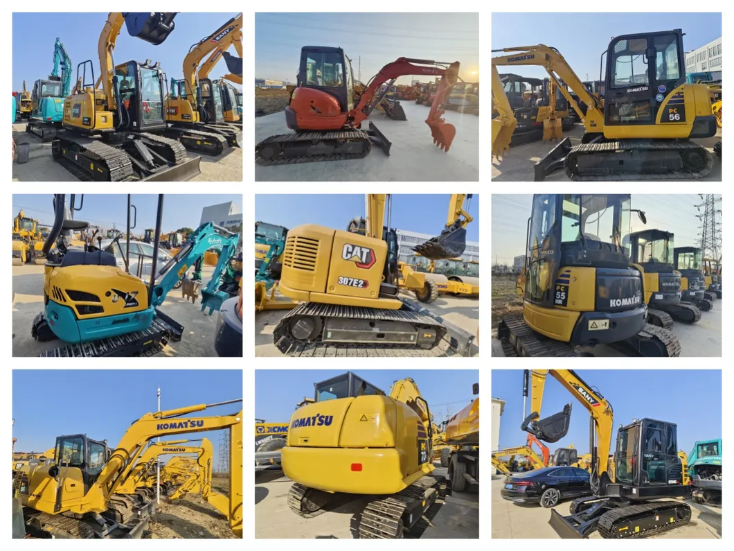 Second Hand Crawler Mini Excavator PC55 Digger Price Used Backhoe Excavator for Landscaping