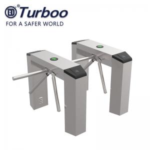 China SUS201 Tripod Turnstile Gate Barrier With Bi Direction Two RFID Readers on sale