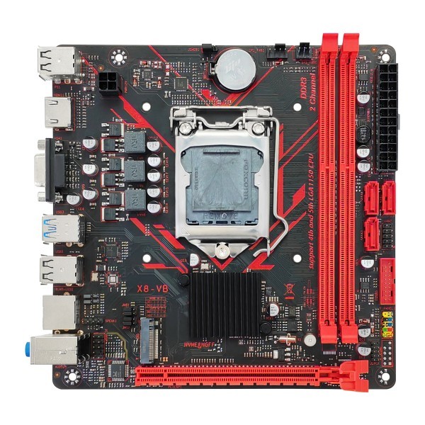 cheap computer motherboard wholesale DDR3 INTEL LGA1150 Motherboard H81 X8-VB-V2.0 4th GEN CPU Supported
