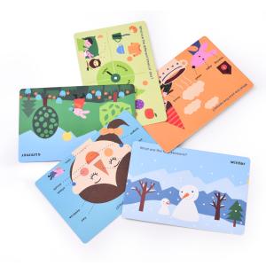 Buy cheap Kids Learning Language Kindergarten Flash Cards Glossy Lamination Processing product