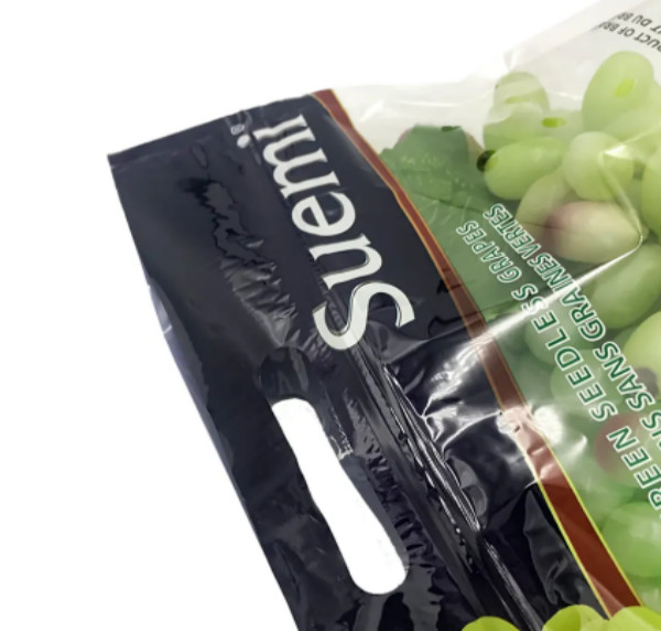 OPP / CPP Plastic Fruit Bags Grape Stand Up Zipper Bag Food Grade