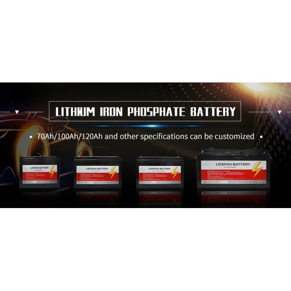 12 Volt 70 Ah Auto Lithium Battery High Discharge Rate Lifepo4 Car Starter Battery