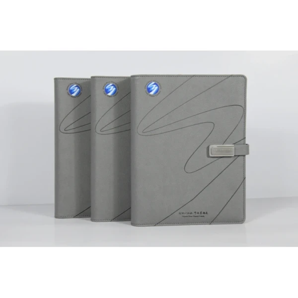 Custom A5 A6 PU Leather Notebook Rubber Band 160pp Simple