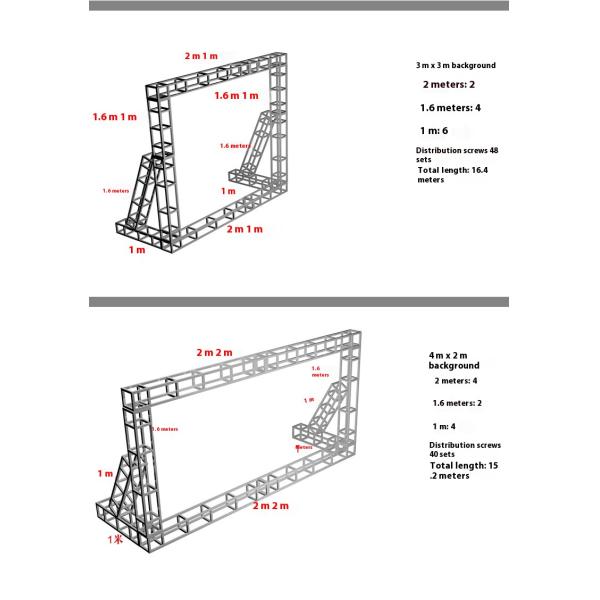 Sturdy Aluminium Stage Truss Welding Aluminum Box Truss For Advertising Display