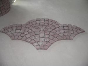 Buy cheap Chinese Red porphyry Fan shape Mesh-Stone product
