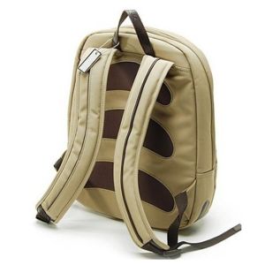 Zippered Computer Backpack Fully Padded Back Leather Laptop Bag