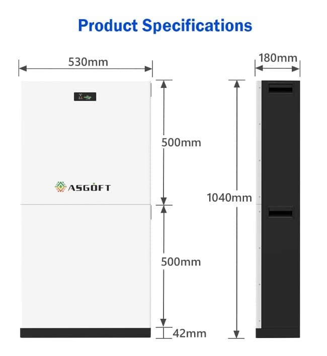 10 Years Warranty 8000+ Cycles 48V 15kWh Energy Storage System Battery Pack