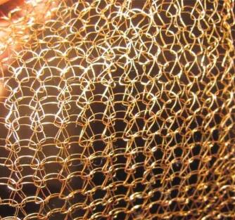 Brass Knitted Wire Mesh For Oil Gas Separation And Filtration
