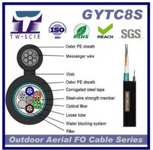 GYTC8s 36 Core Steel Armored Fiber Optic Cable  direct buried fiber optic cable used in telecommuniction