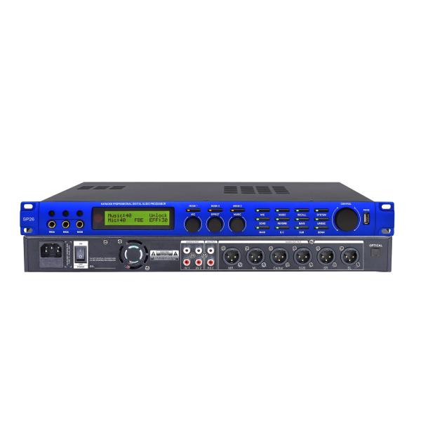 2 In 6 Out 220V Karaoke Digital Processor PC Software Professional Sound System