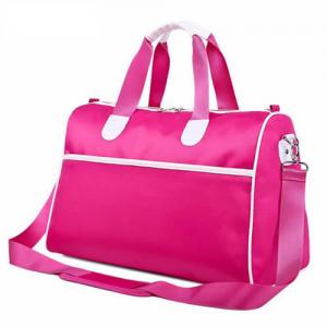 Buy cheap Pink Custom Duffle Bags with Adjustable Shoulder Strap , Collapsible Travel Bag product