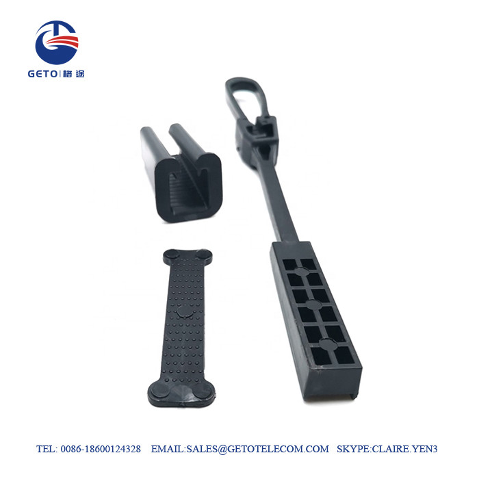 China FTTH Accessories Plastic Drop ISO Wire Tension Clamp on sale