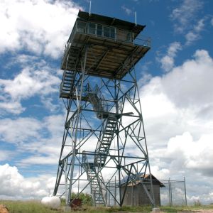 60m Galvanized Lattice Steel Military Guard Tower
