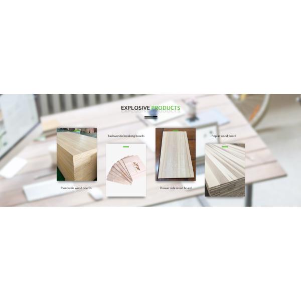 Solid Wood Boards Paulownia Timber in 1220*2240mm Size with and Density 300-310kg/m3