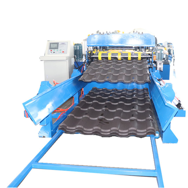 Buy cheap Glazed tile roof panel rolling forming machine product