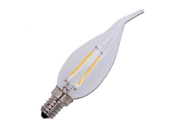 Quality High Lumen Indoor LED Filament Bulb Candle tail Lights 2700K - 6500K RA85 With CE Rohs for sale
