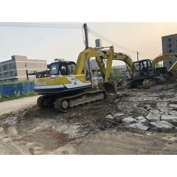 12 Ton Second Hand Kobelco Excavators / Kobelco Sk120 Excavator With 0.5m³ Bucket