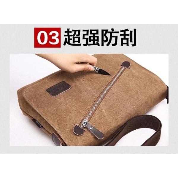 Custom Business Men's Crossbody Shoulder Washable Canvas Messenger Bag For Men