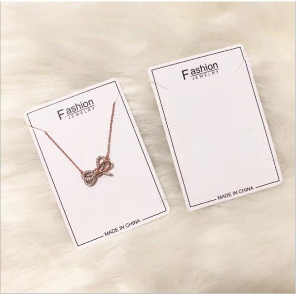 Custom Hot Stamping Logo Printed Necklace Earring Display Card with Hanging Earring Cards