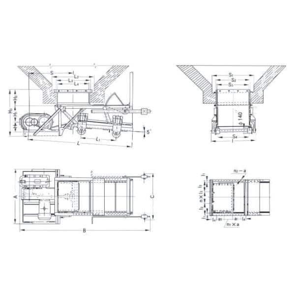 Customized Heavy Duty Apron Feeder For Opencast Mines Ore Conveying