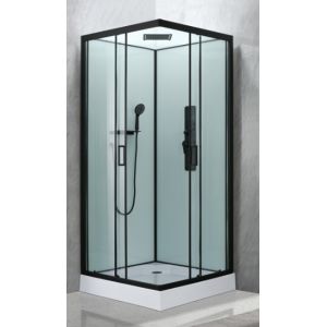 Buy cheap Modern Shower Room And Black Frame With Tray And Roof product