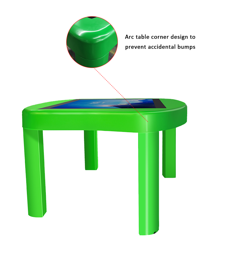 43 Inch Multi Colour Interactive Touch Table with 40 Contact Points and 1 Year Warranty for Education