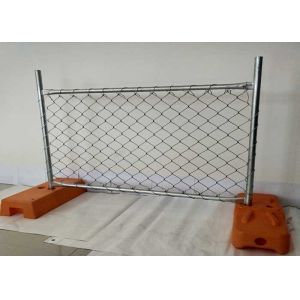 China Iron Mobile Chain Link Construction Fence 100*100mm American Standard on sale