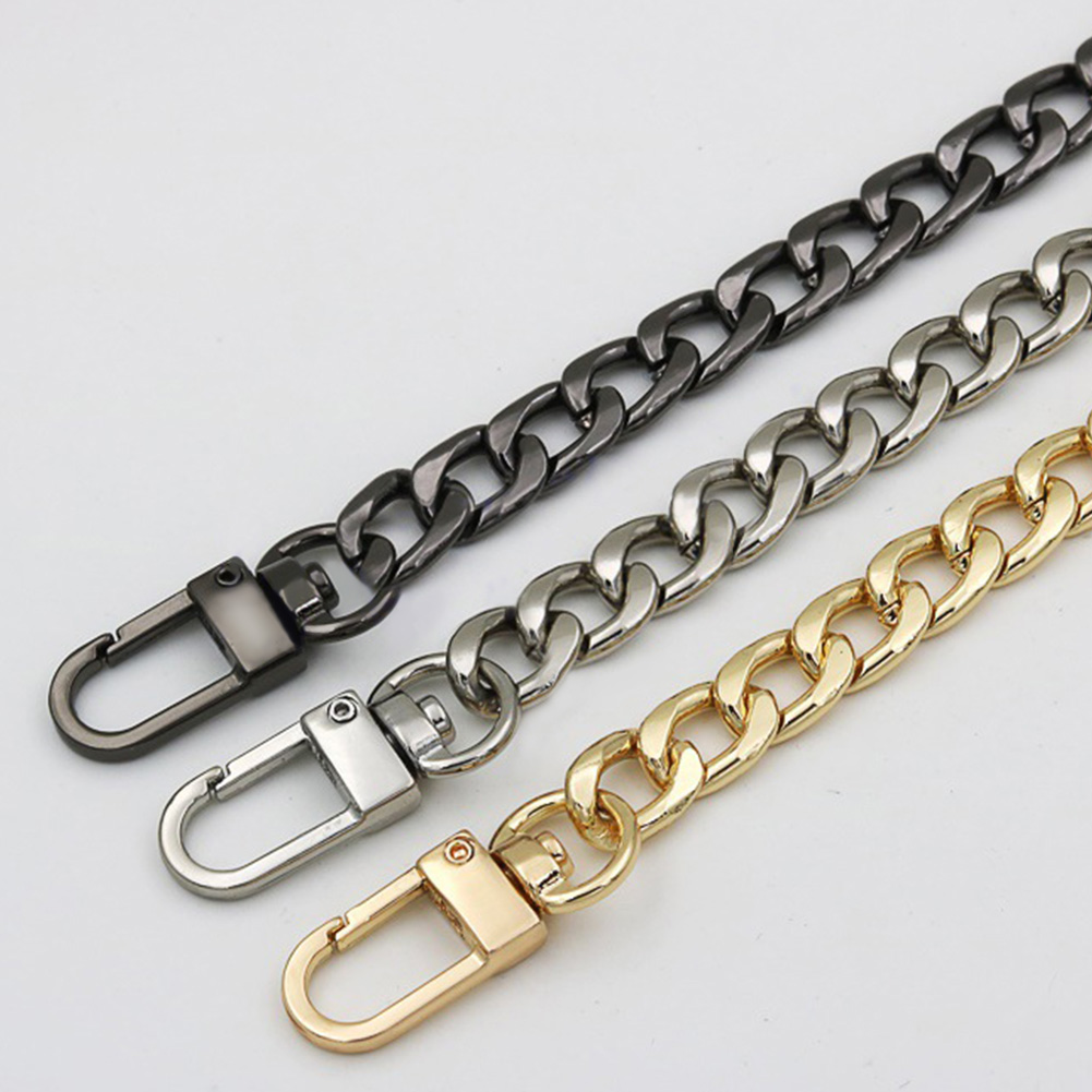 Bag chain strap accessories flat chain non-fading metal shoulder strap shoulder slung chain detachable strap